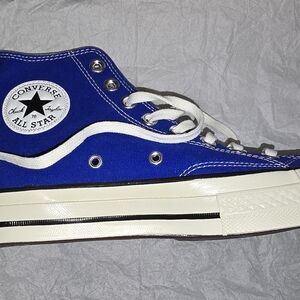 Converse High Top Sneakers in Royal Blue and White